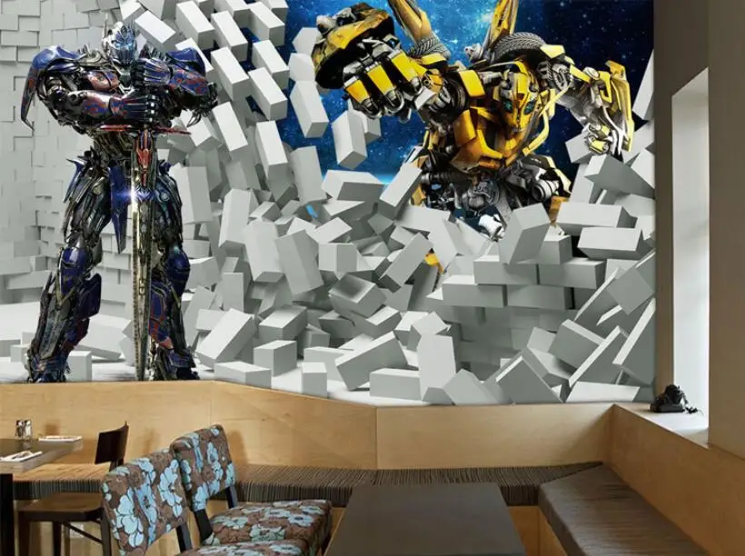 Пользовательские обои 3D креативная мультяшная тематическая роспись детская