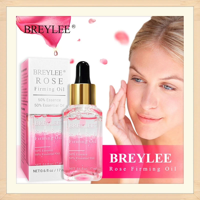 BREYLEE, роза, укрепляющие эфирные масла, против старения, лифтинг, сыворотка для лица, увлажняющая эссенция, уход за кожей лица, удаление морщин, отбеливание