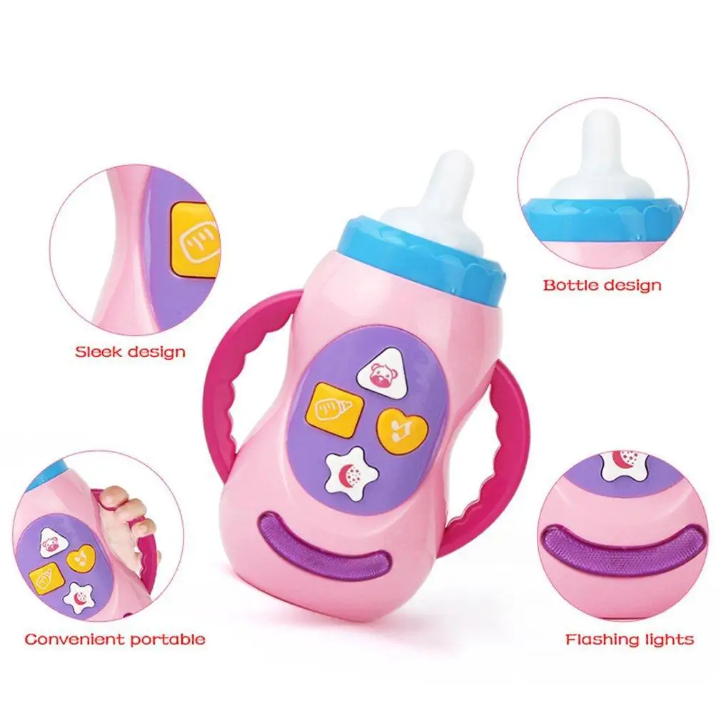 

Baby Kids Sound Music Light Milk Bottle BabyLearning Musical Feeding Bottle Toys Funny Baby Feeding Bottle Toy