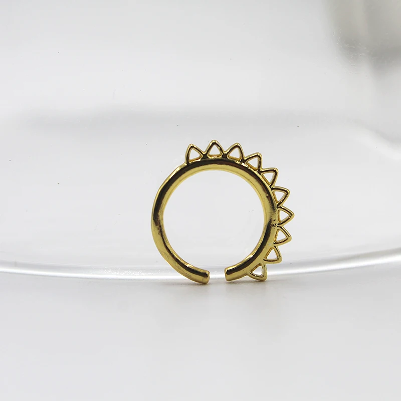 1 шт. круглый цветок кристалл поддельные пирсинг носа ухо для соска септума