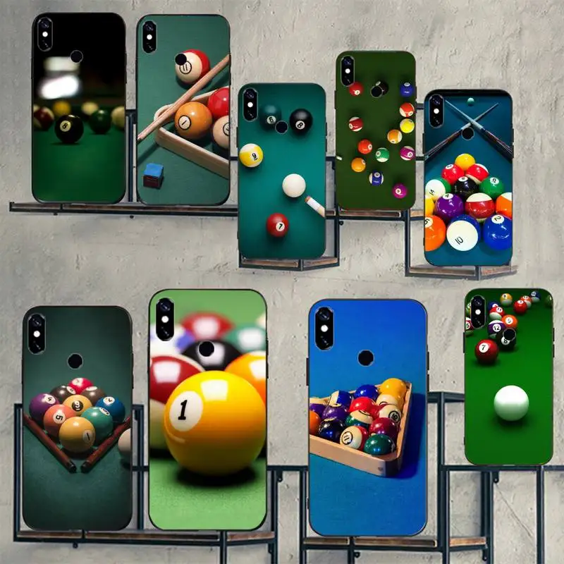 

Billiards Balls board game Phone Case For Xiaomi Redmi note 7 8 9 t max3 s 10 pro lite Luxury brand shell funda coque