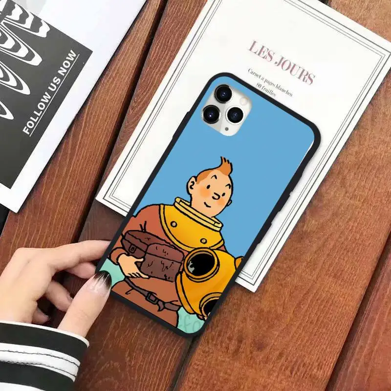 

French cartoon The Adventures of Tintin Phone Case for iPhone Samsung Xiaomi note A 6 7 8 9 11 12 20 Pro X XS Max XR Plus