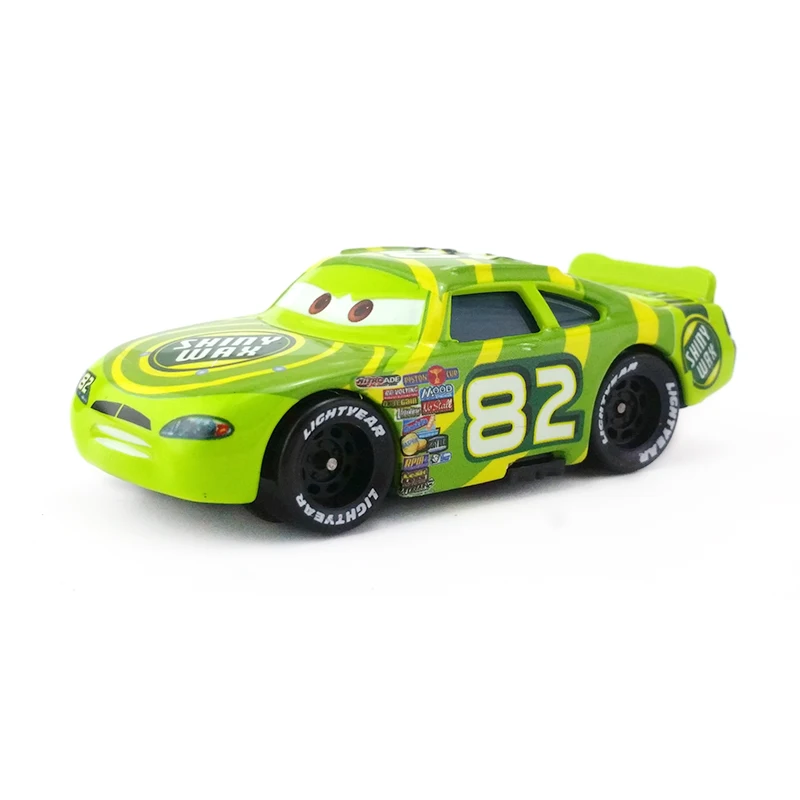 Disney Pixar Cars No.82 Блестящий воск металлический литой под давлением игрушечный