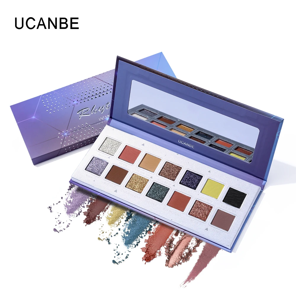 UCANBE бренд Beauty Eye 14 цветов Rhythm тени для век макияж Палитра мерцающие матовые