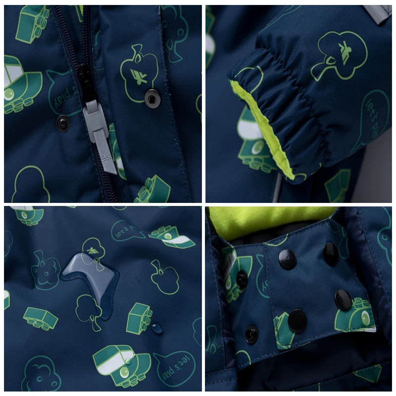 2020 Winter Kids Ski Suit Children Boys Snow suit Waterproof Jacket Pants 2 Pieces Sets Clothes Outdoor -30C | Детская одежда и