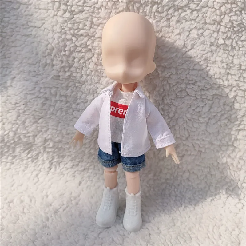 Ob11 одежда для малышей Одежда кукол bjd рубашка с длинными рукавами Повседневная