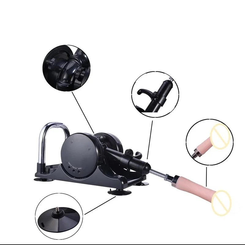 

YUECHAO Heavy powerful sex Machine Female Masturbation Pumping Gun with Dildos Attachments Automatic Love Machines for Women