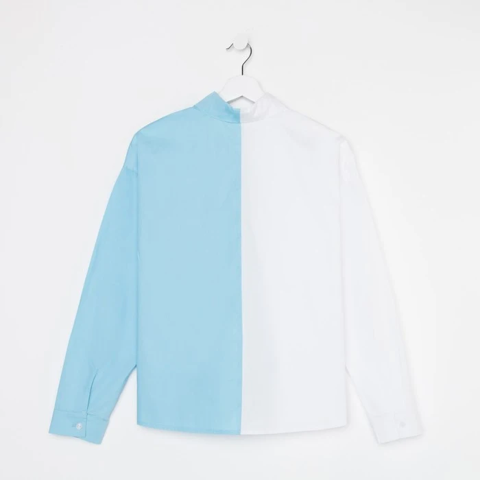 Рубашка женская MIST белый/голубой | Женская одежда