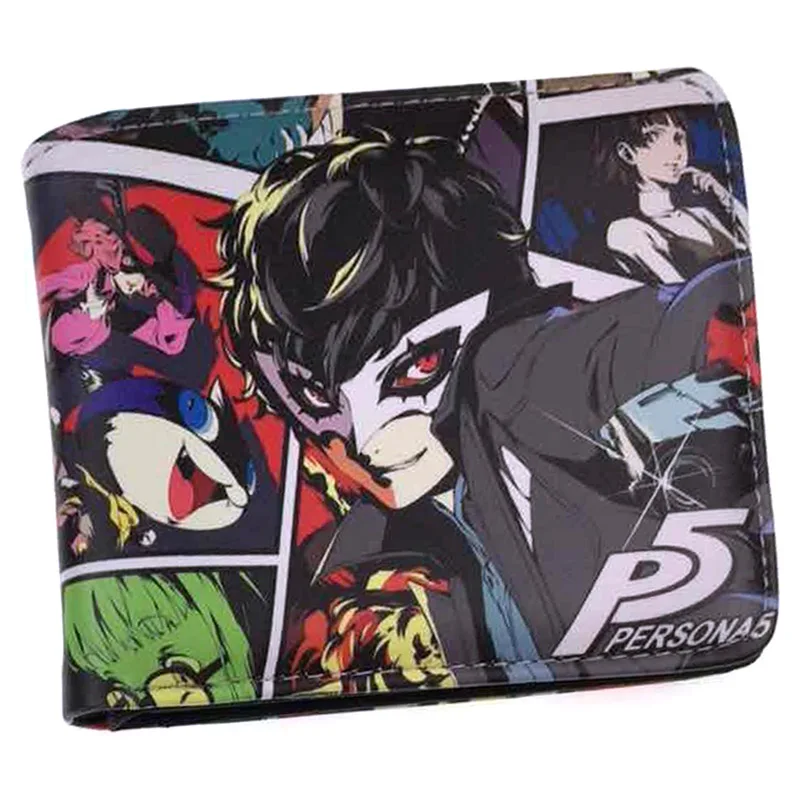 Бумажник Для мужчин игры аниме в стиле Джокер Persona 5 бумажник держатель для карт