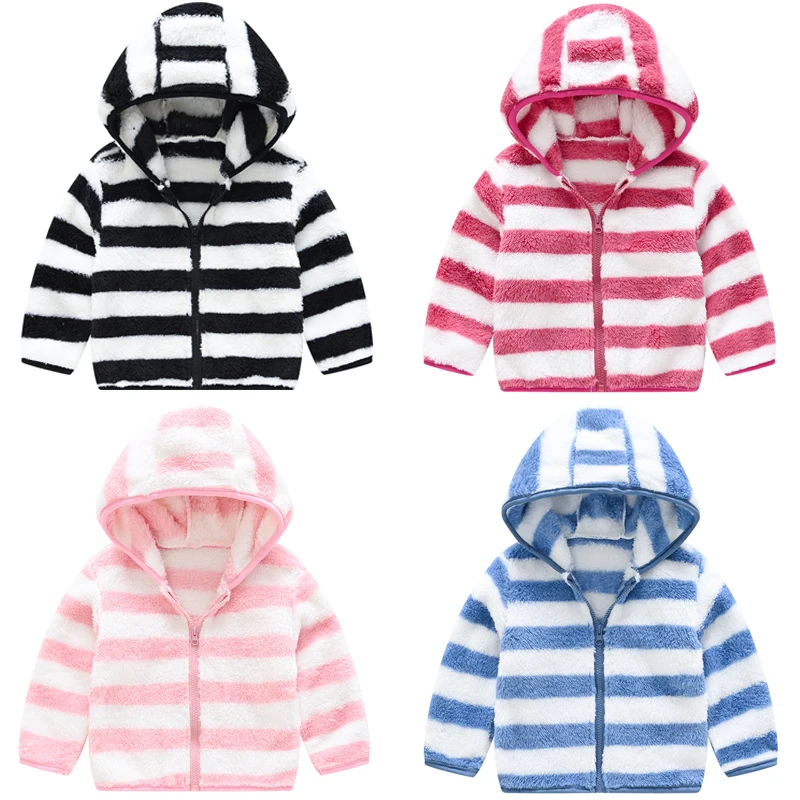 

Женская куртка в полоску, с капюшоном, на молнии