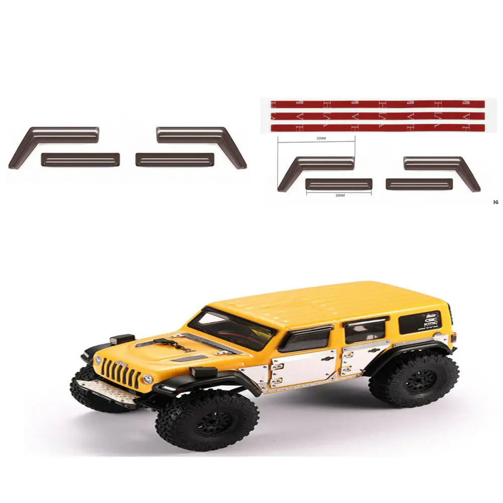 

1/24 RC Car Plastic Rain Shield Deflector Kit Replacement For Axial SCX24 Wrangler Upgrade Spare Parts