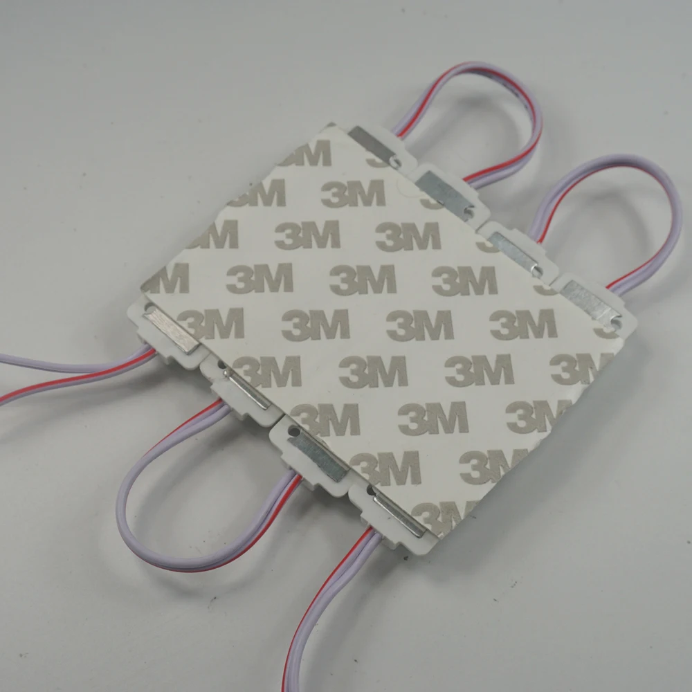 20 шт. SMD 2835 3 светодиода 1 Вт впрыск светодиодный светильник с объективом RGB DC12V 73 мм