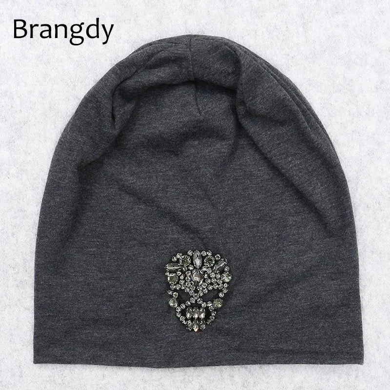 Зима Осень Стразы шапка с черепом для женщин дамы 2020 новые сутулятся простые