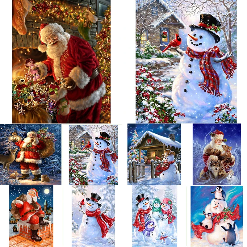 

Christmas AB diamond painting Full Square/Round Diamond Painting Mosaic Kit diamond art