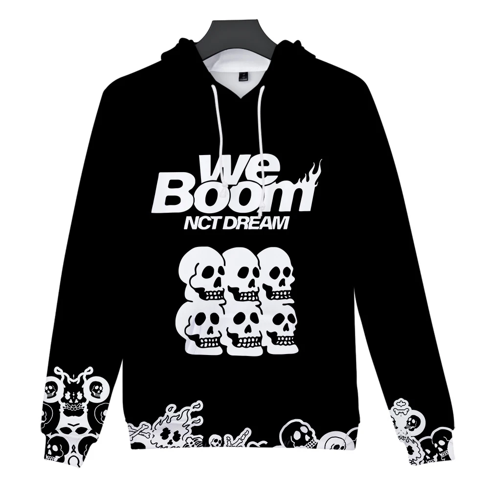 Новинка 2019 свитшот с капюшоном и 3D-принтом в стиле альбома WE BOOM от KPOP NCT DREAM