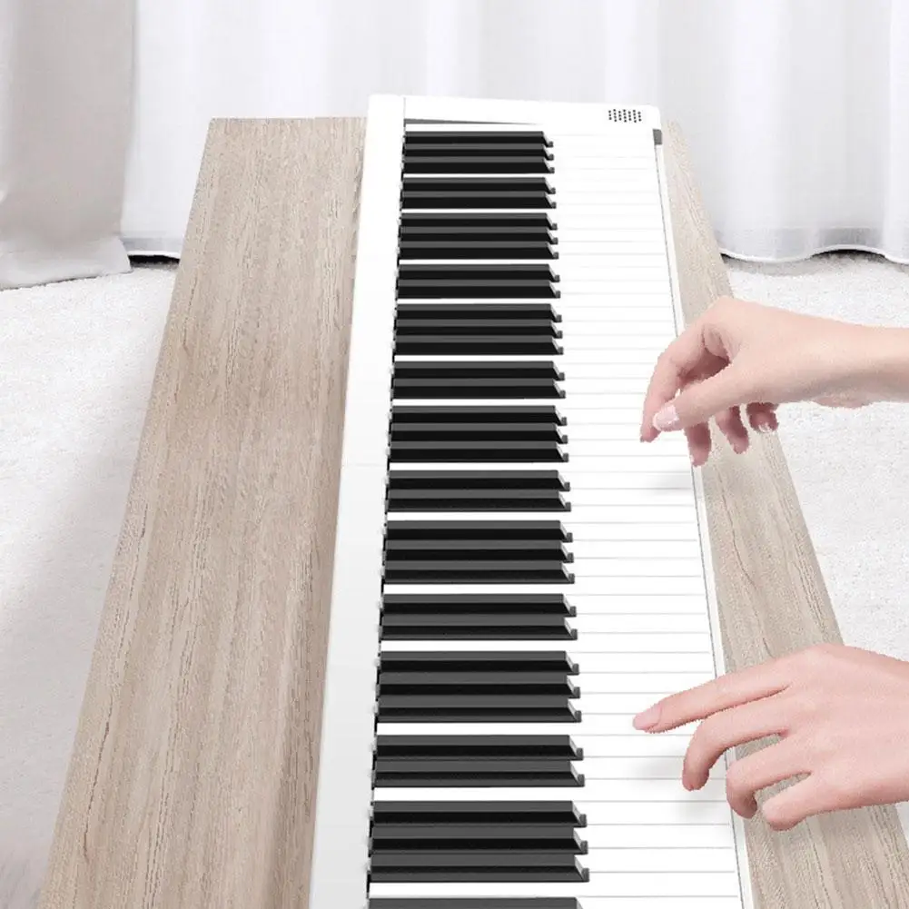 Portable Electronic Organ 88-key Folding Electric Piano Keyboard Musical Instruments Rechargeable Battery with Sustain Pedal