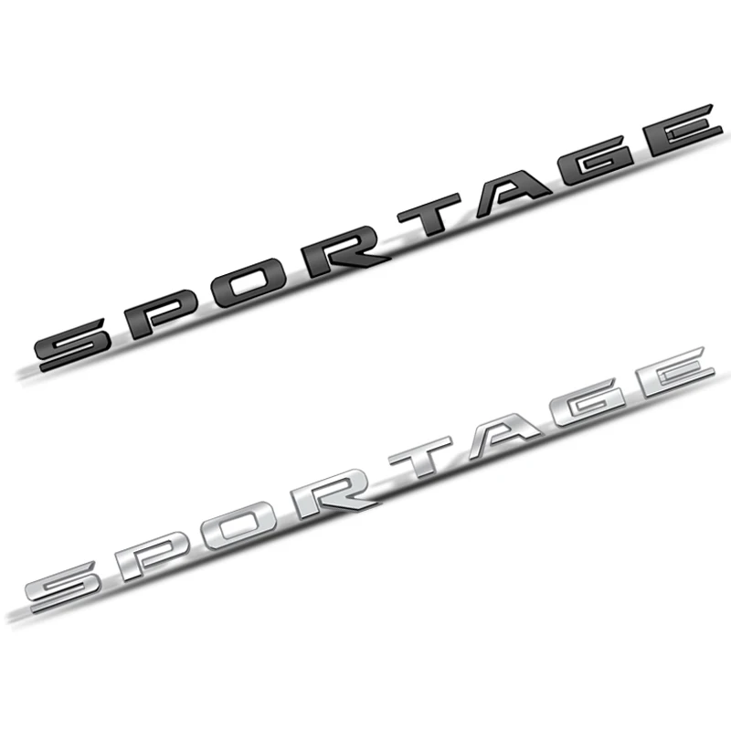 Металлические буквы эмблемы логотип для Kia Sportage глянцевая черная версия