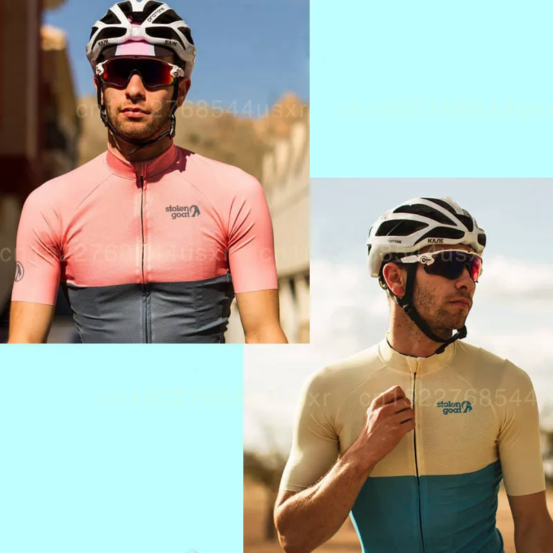 Украденный козел мужские s Core Велоспорт Джерси Мужчины розовый с коротким