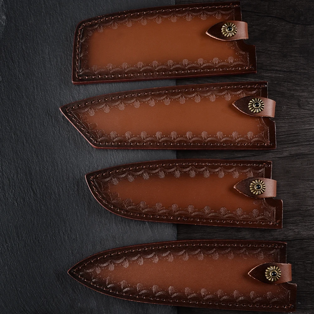 Чехлы для ножей мясника Защитные чехлы лезвий из искусственной кожи защитные