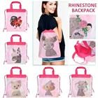 Сделай сам, алмазная живопись, сумка на шнурке, специальная форма, сверло, милая животная, ткань Оксфорд, картина, Алмазная мозаика Стразы