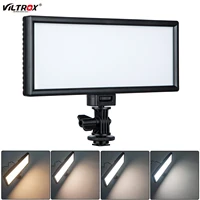 viltrox l132b camera led light ultra thin lcd display dimmable studio led light lamp panel for dslr camera dv camcorder