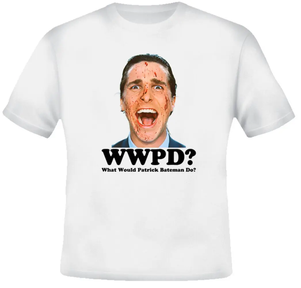 Патрик бэйтмен что бы он сделал Американский Психо футболка |