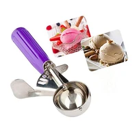 ice cream spoon stainless steel ice cream frozen yogurt cookie dough meat ball maker watermelon fruit non stick scoop tools