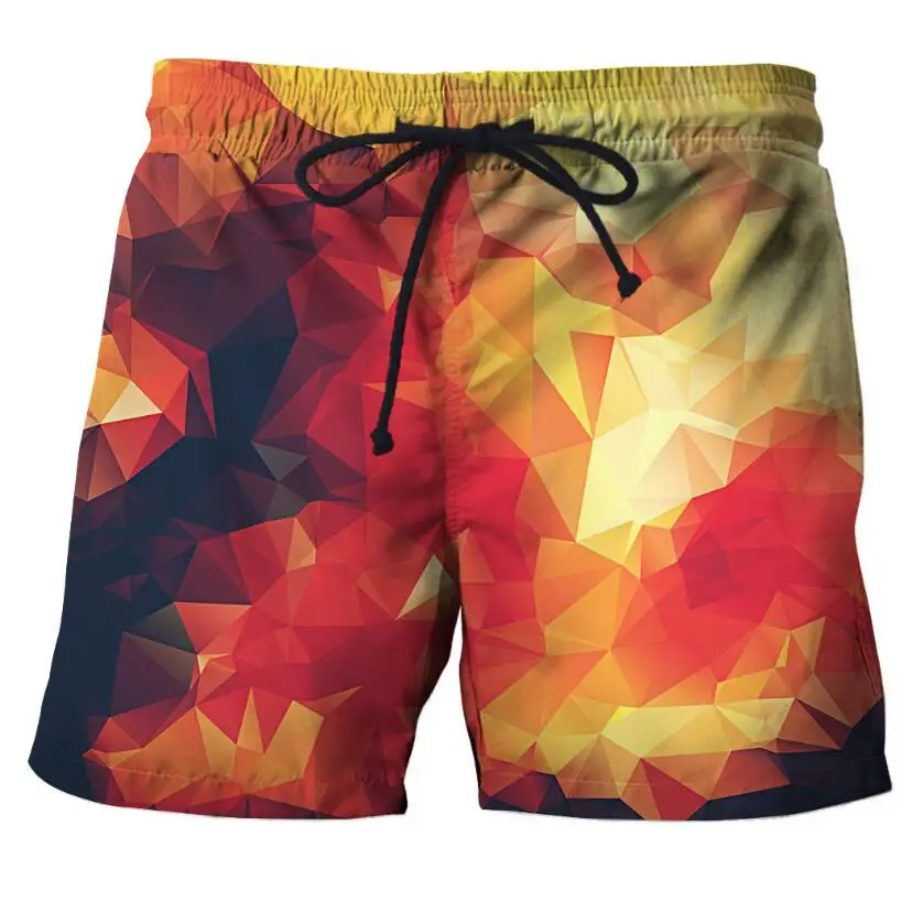 Прямая поставка мужские пляжные шорты с забавным рисунком в американском стиле