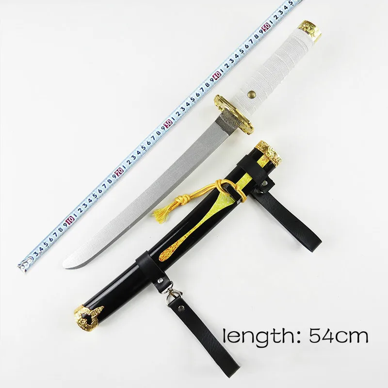 Деревянный меч Ranbu Hyuga подлинный короткий нож Косплей Аниме сценическое оружие