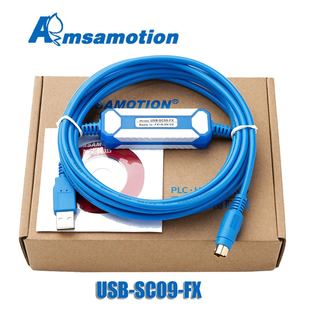 USB SC09 FX адаптер подходит для Mitsubishi серии FX PLC USB-SC09-FX Кабель для программирования