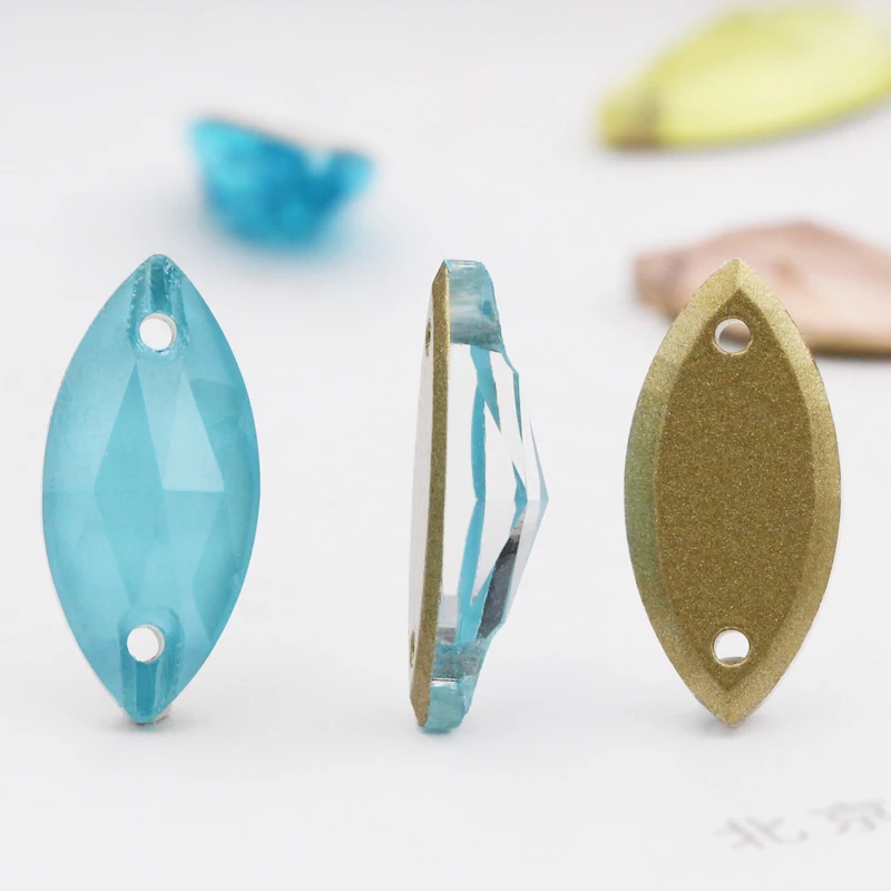 K9 кристаллическое Украшение конский глаз Стразы AB для шитья стеклянные стразы