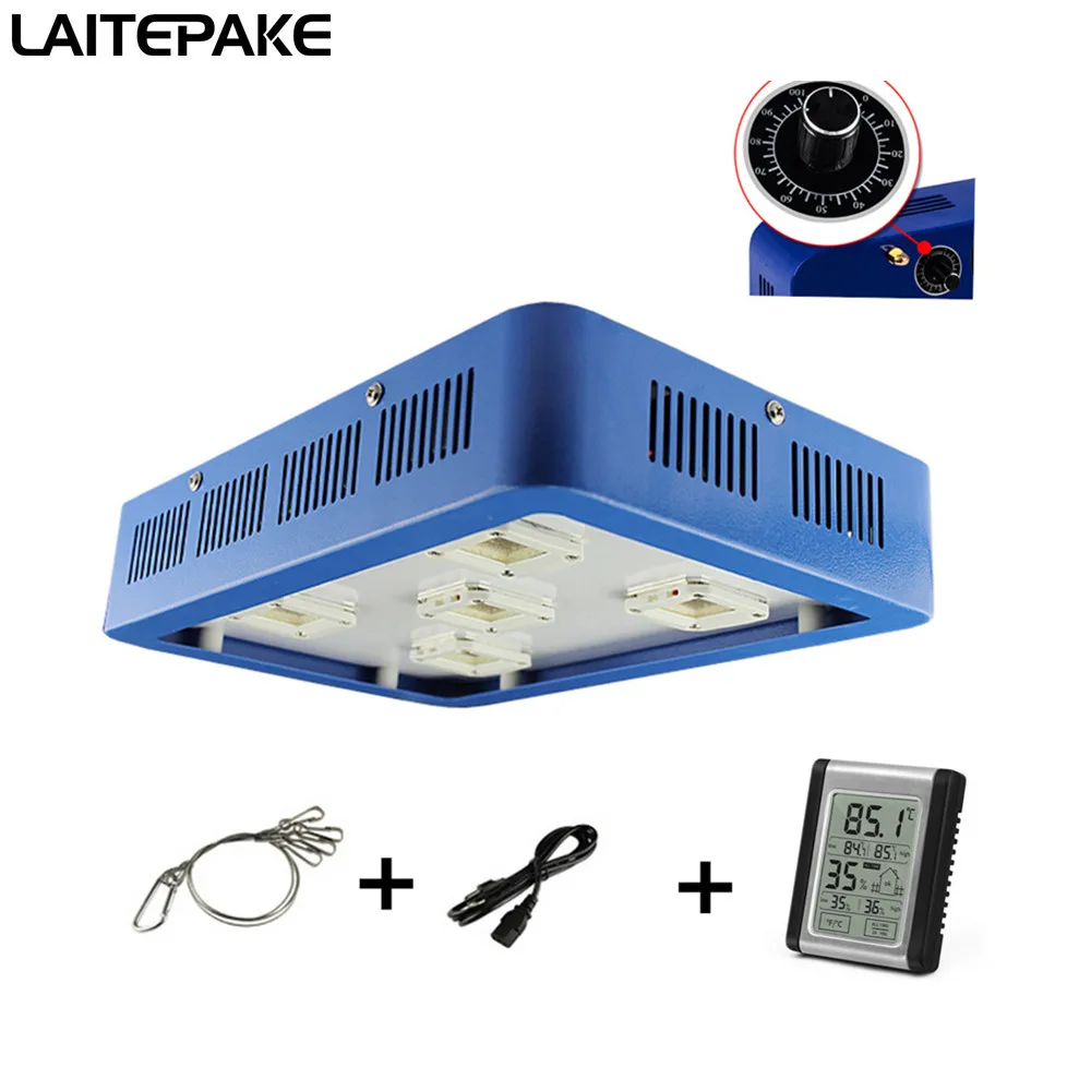 Светодиодная лампа для выращивания растений 1500 Вт с термометром и монитором