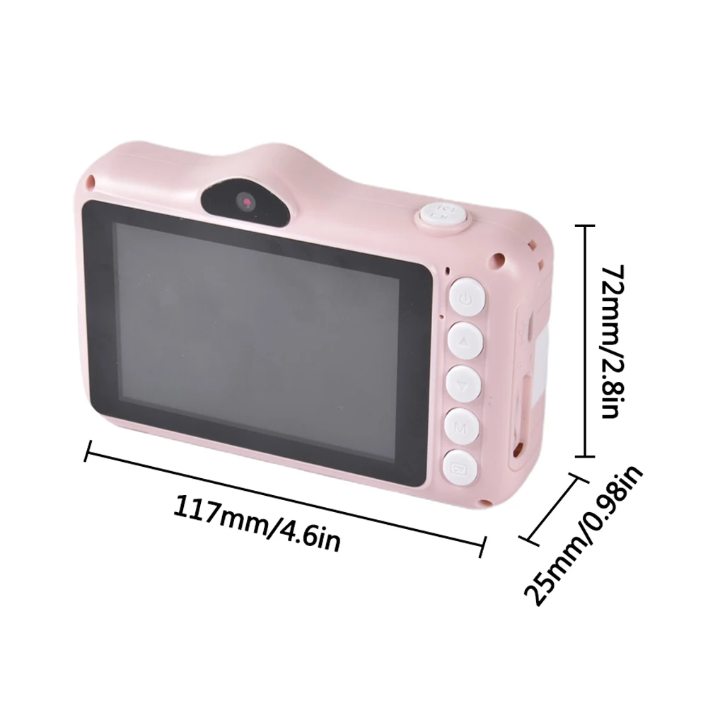 

Kids Digital Camera Selfie Rechargeable Camera Toy 2.4 Inches HD Screen Video Camcorder Gift With Flash Light For Kids Boy Girl