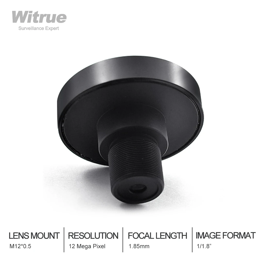 4K 12MP Fisheye CCTV Lens 1.85mm 1/1.8 Inch 185 Degree M12 Mount For SJCAM Xiaomi Yi Gopro Eken Action Cameras | Безопасность и