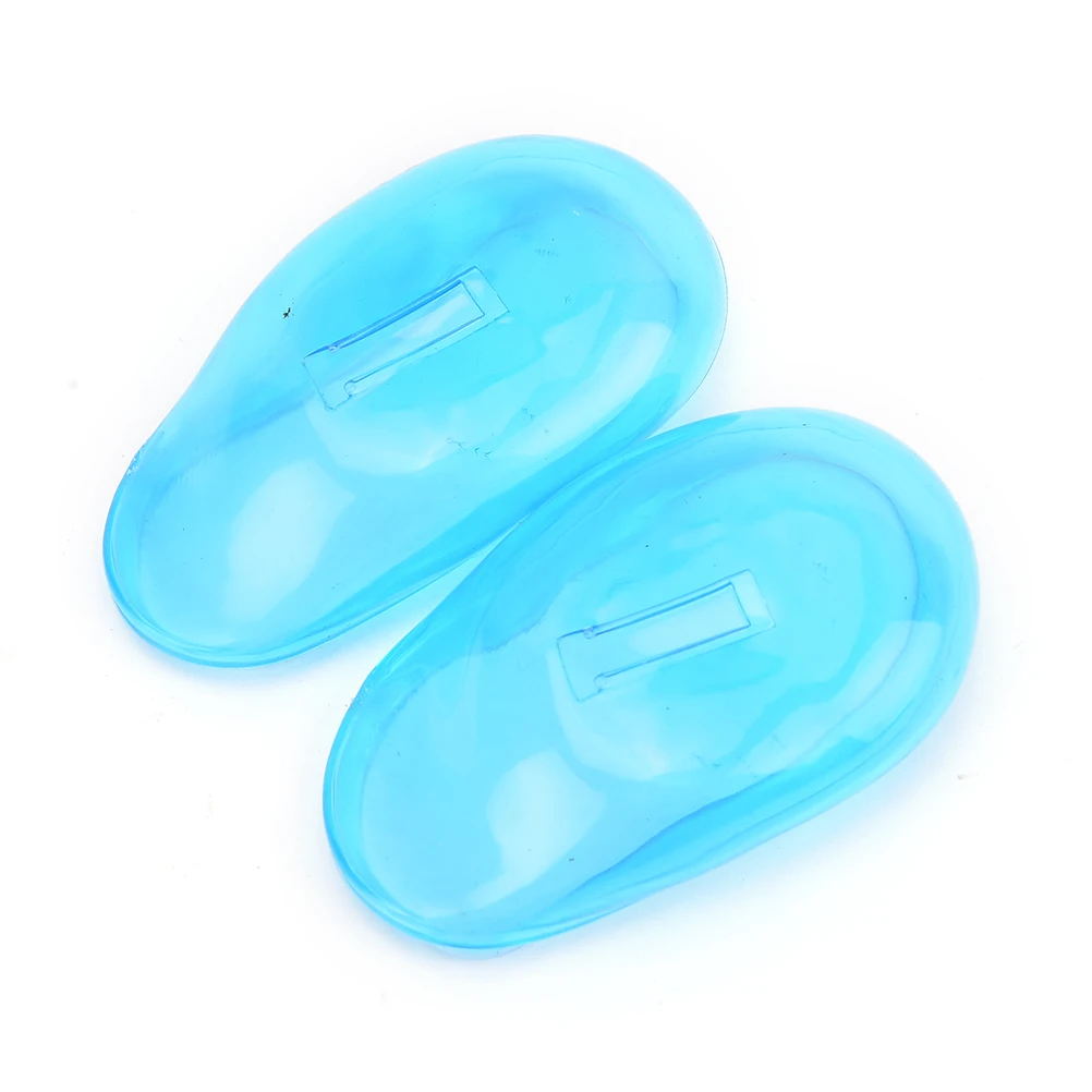 

2Pcs Blue Silicone Ear Cover Ear Protector Practical Travel Hair Color Showers Water Shampoo Cover For Ear Care