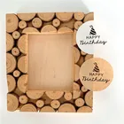 100 шт.лот кавайная круглая крафт-наклейка ручной работы на день рождения 3,5 см