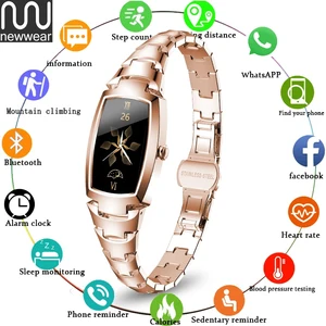 NEWWEAR New Ladies Smart Watch Women Fashion Women Smartwatch Watches Heart Rate Monitor Call Reminder Bluetooth For Android Ios