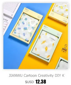 JIANWU 4 шт./компл. стильная футболка с изображением персонажей видеоигр A5 ноутбук Простые Модные сборника упражнений студент кавайный Дневник Школьные принадлежности