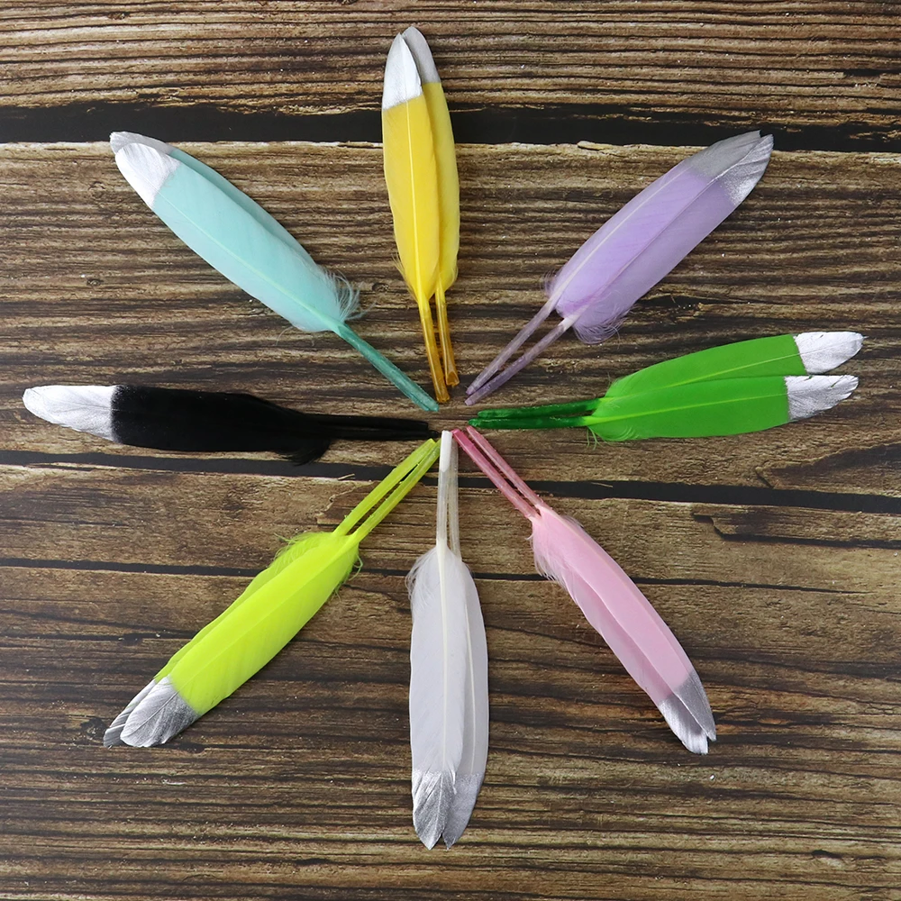 Красочные 4 6 дюймов Блестящий золотистый Серебристый ближнего света гусиных