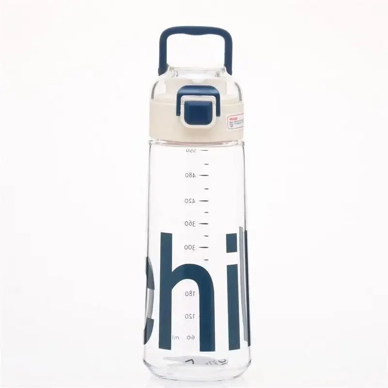 

Sports water cup female portable male fitness plastic summer Cup Korean version student anti falling middle school students