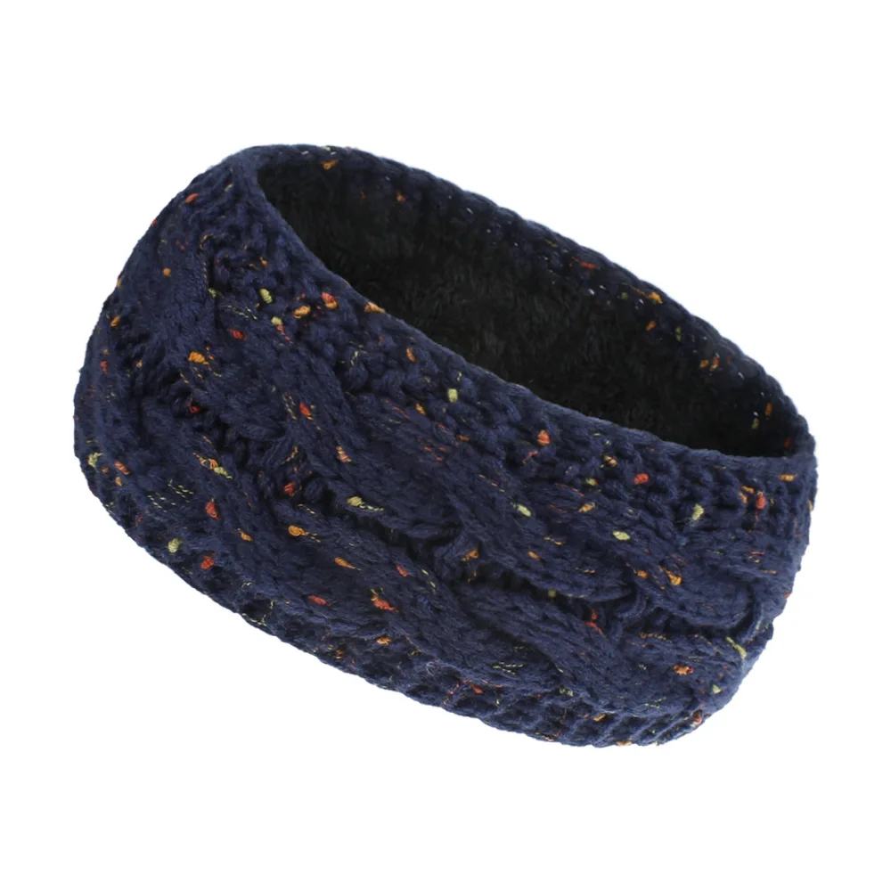 

Fashion Winter Warmer Ear Knitted Headband Hair Bands Thick Wide Stretch Headwrap Gifts For Women Girl's Hair Accessories