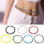 Цепочка с бусинами для бикини, многофункциональная разноцветная эластичная бикини, Пляжная бикини, бижутерия, 6 штук, 10 штук, 15 штук