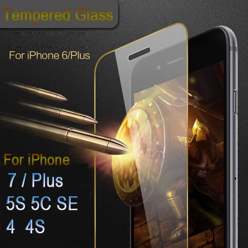 9H Tempered Glass For iPhone 11 Pro X 8 7 Plus 6 6S 8Plus 7Plus 6SPlus 5 5S XI XR XS Max Screen Protector Cover Film Case |