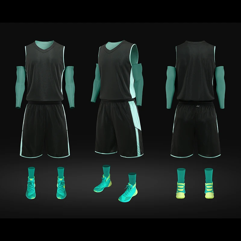 Braves jersey basketball jersey спортивная форма на заказ - Цвет: 1703Black green