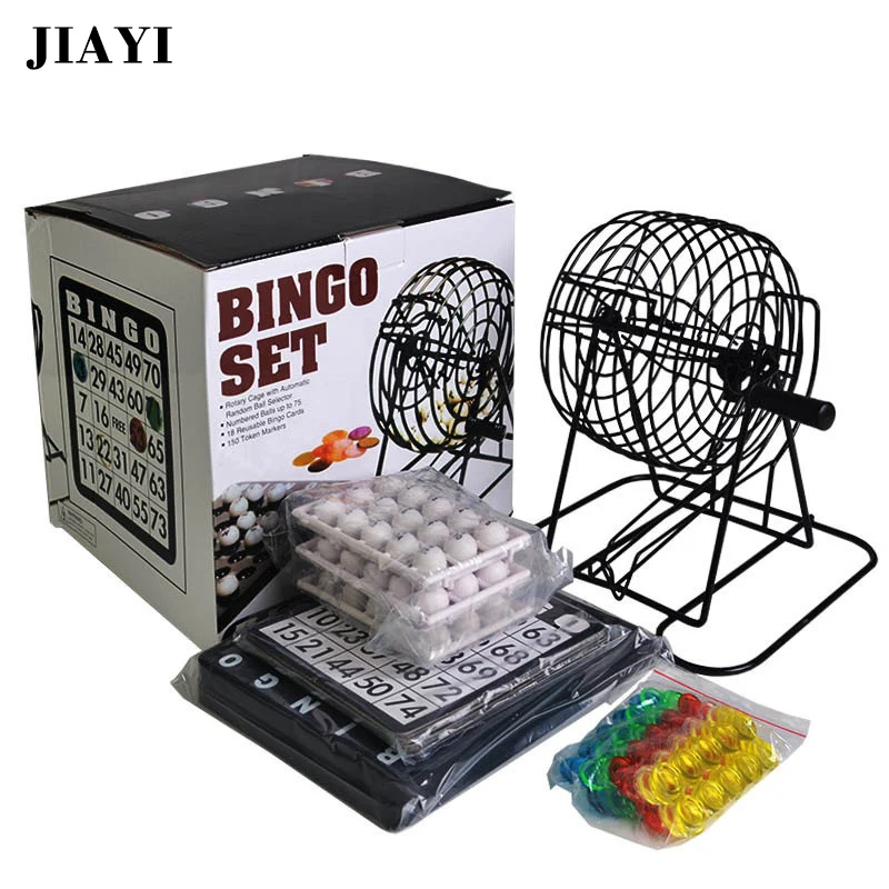 

JIAYI Bingo Set 75 Balls Lottery Machine Draw Machine Bingo game for Public Show/Party/Commercial Performance Lucky Balls Game