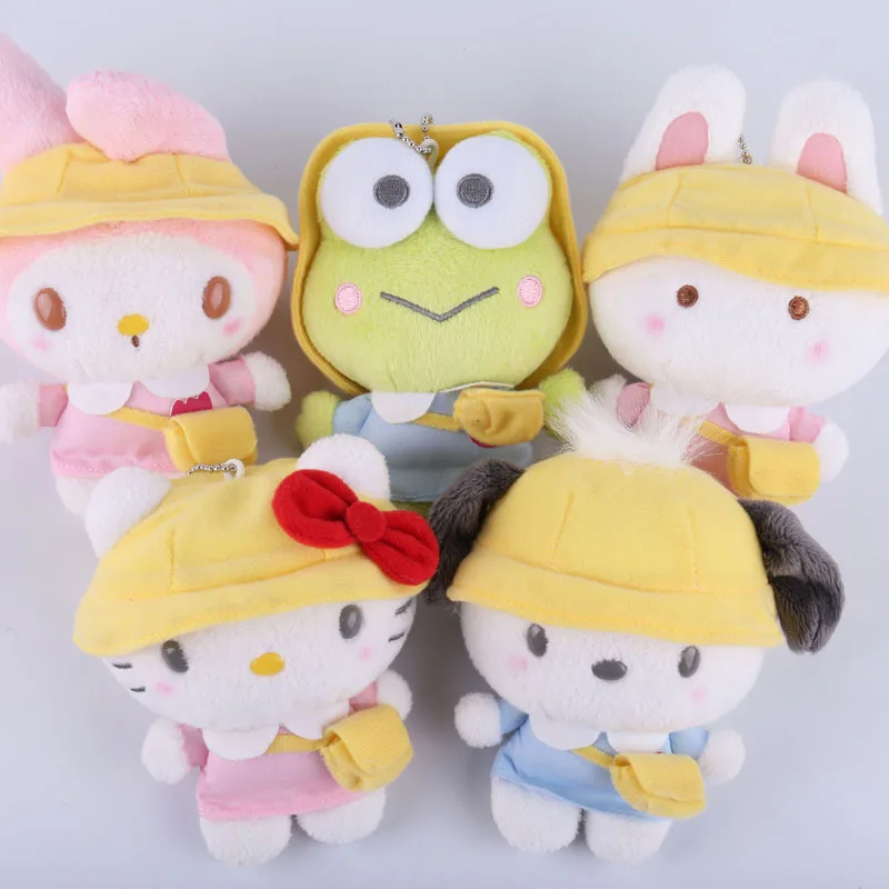 Sanrio melody Keroppi, студенческие мягкие животные, плюшевые игрушки-подвески для детей, рюкзак, брелок для ключей, кролик, собака