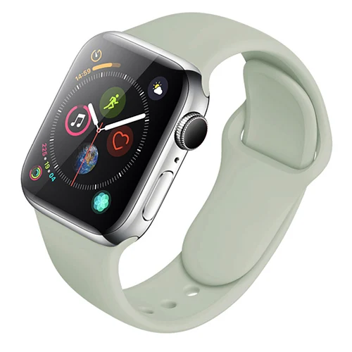 Силиконовый ремешок для часов Apple Watch 5 4 44 мм 40 мм ремешок для iwatch Apple Watch Series 3 2 1 38 мм 42 мм полосы - Band Color: color 10