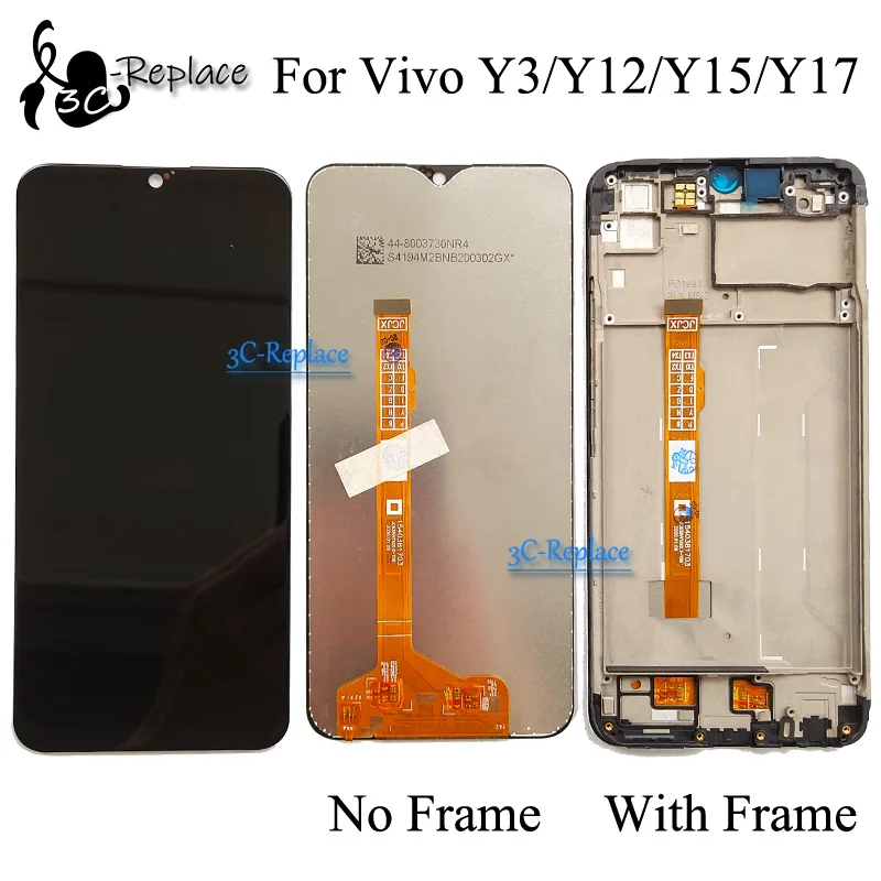 Черный 6 35 дюймов для BBK Vivo Y3 / Y11 Y12 Y15 Y17 2019 ЖК дисплей кодирующий преобразователь