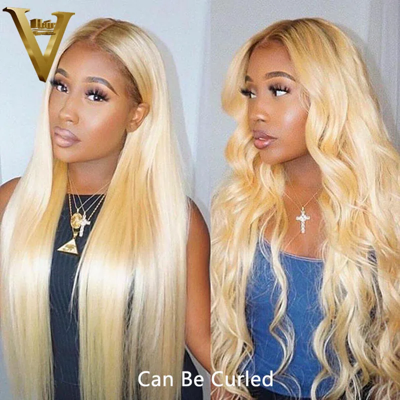 

Ombre Blonde Human Hair Wigs For Women Pre Plucked 4 613 Blonde Straight Lace Front Wig Human Hair Brazilian Remy Body Wave Wig