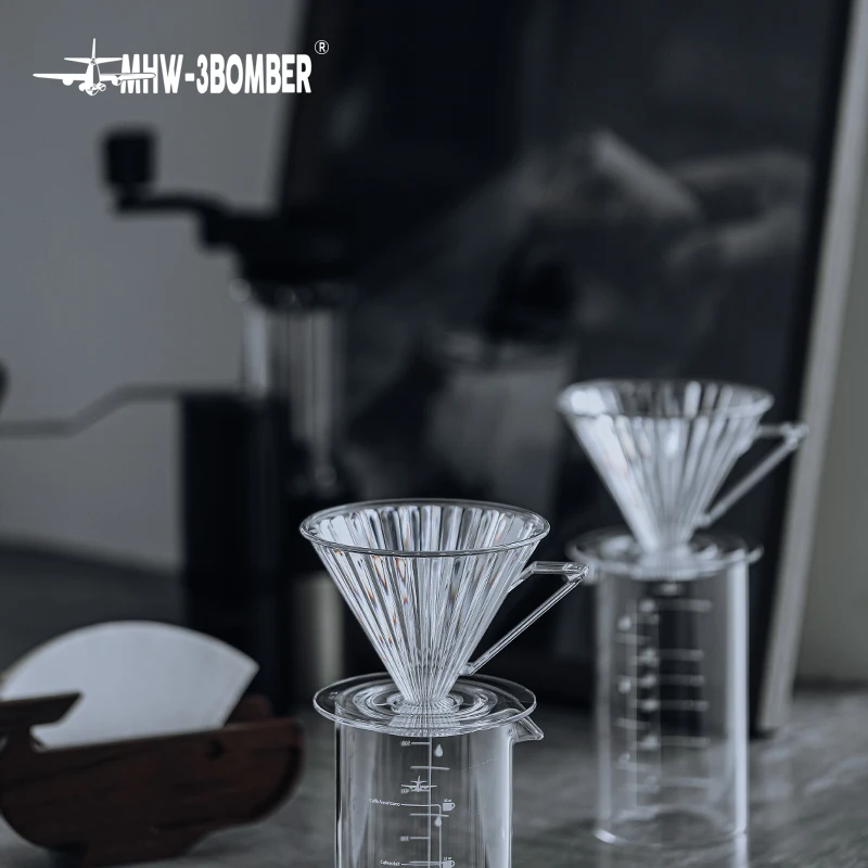 

MHW-3BOMBER ELF DRIPPER 1-2 Cups Coffee Filter Cup Coffee Maker Pour Over Conical V60 Filter Cup Brewing Coffee Tools